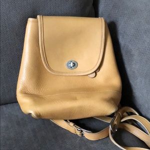 Coach leather backpack